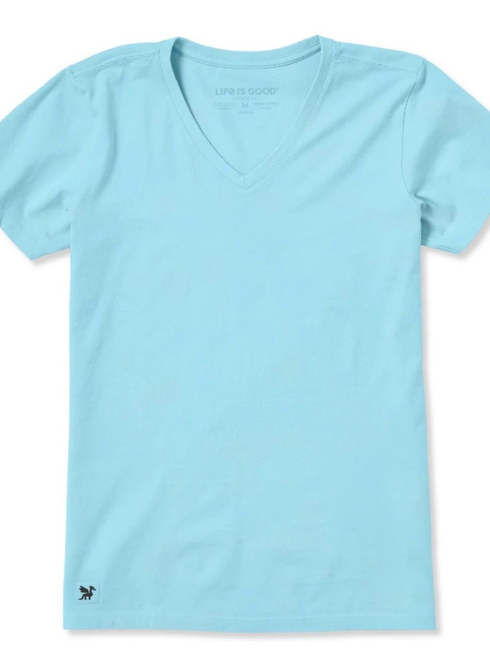 Life is good NWOT aqua blue t shirt